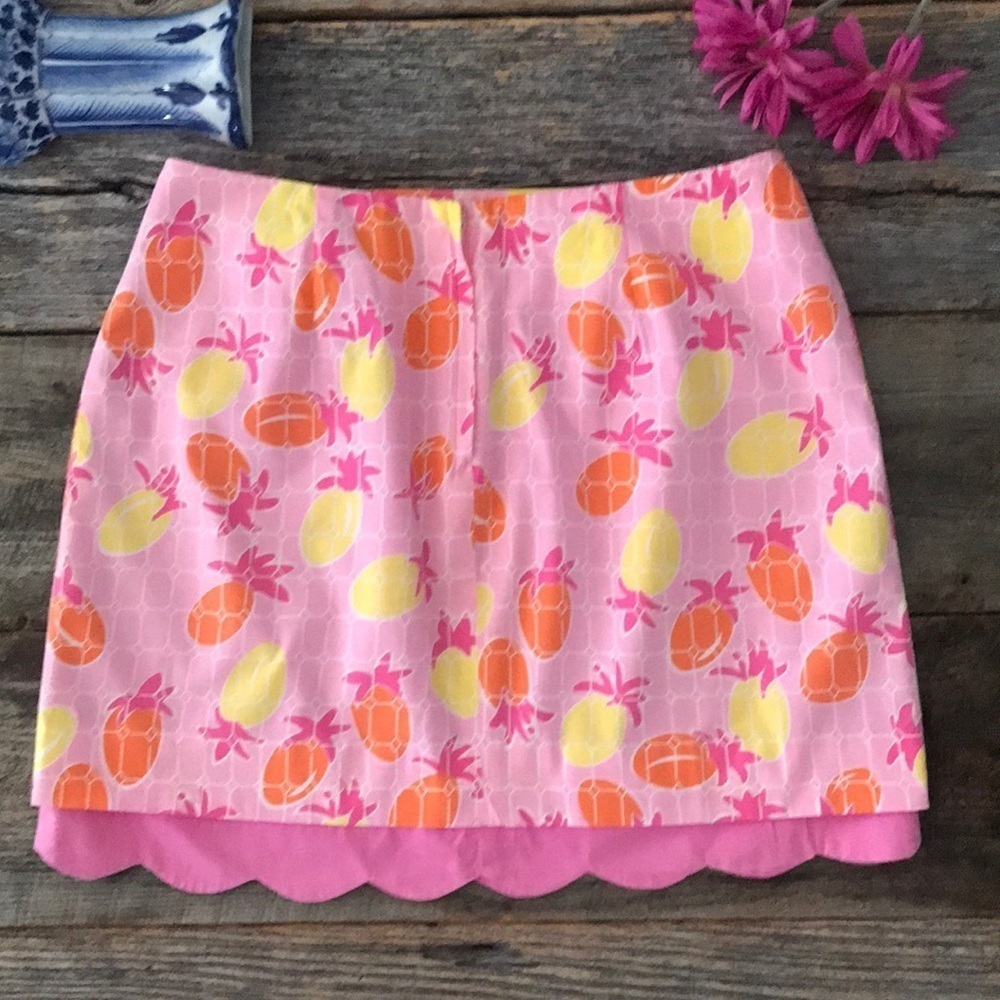 Lilly Pulitzer Pineapple Tulip Skirt Size 10 - Picture 5 of 6
